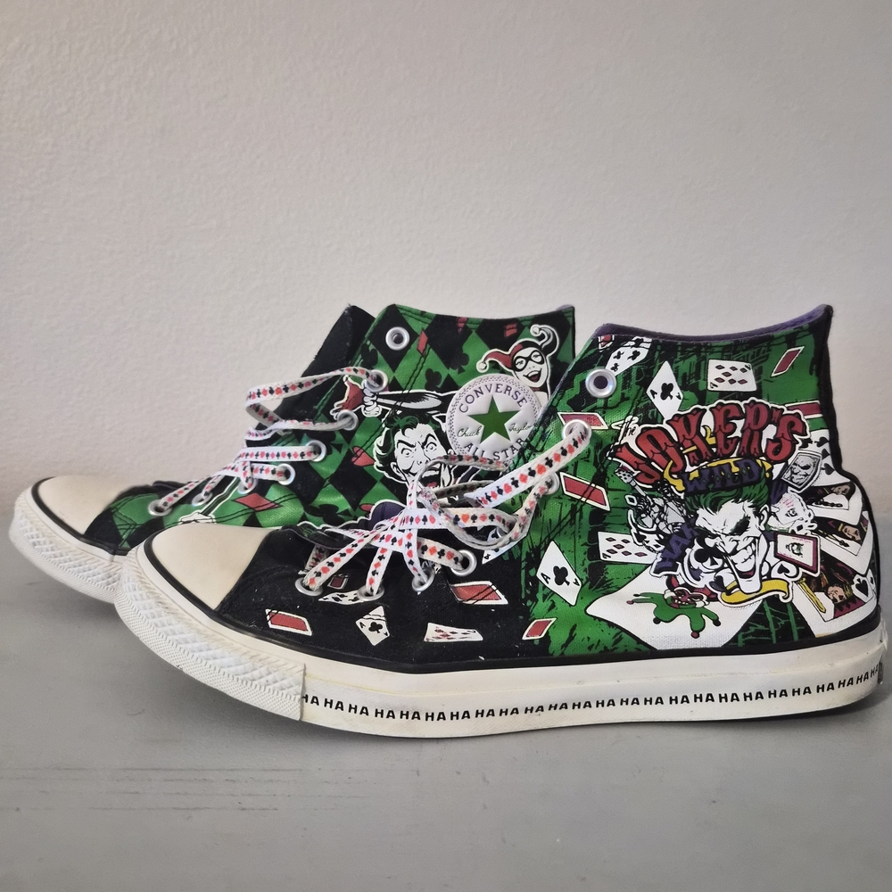 Converse And DC Comics Joker's Wild High-Top Sneakers